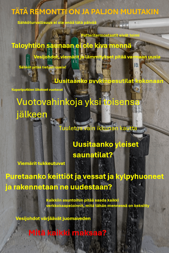 Mistä kaikesta putkiremontti koostuu?