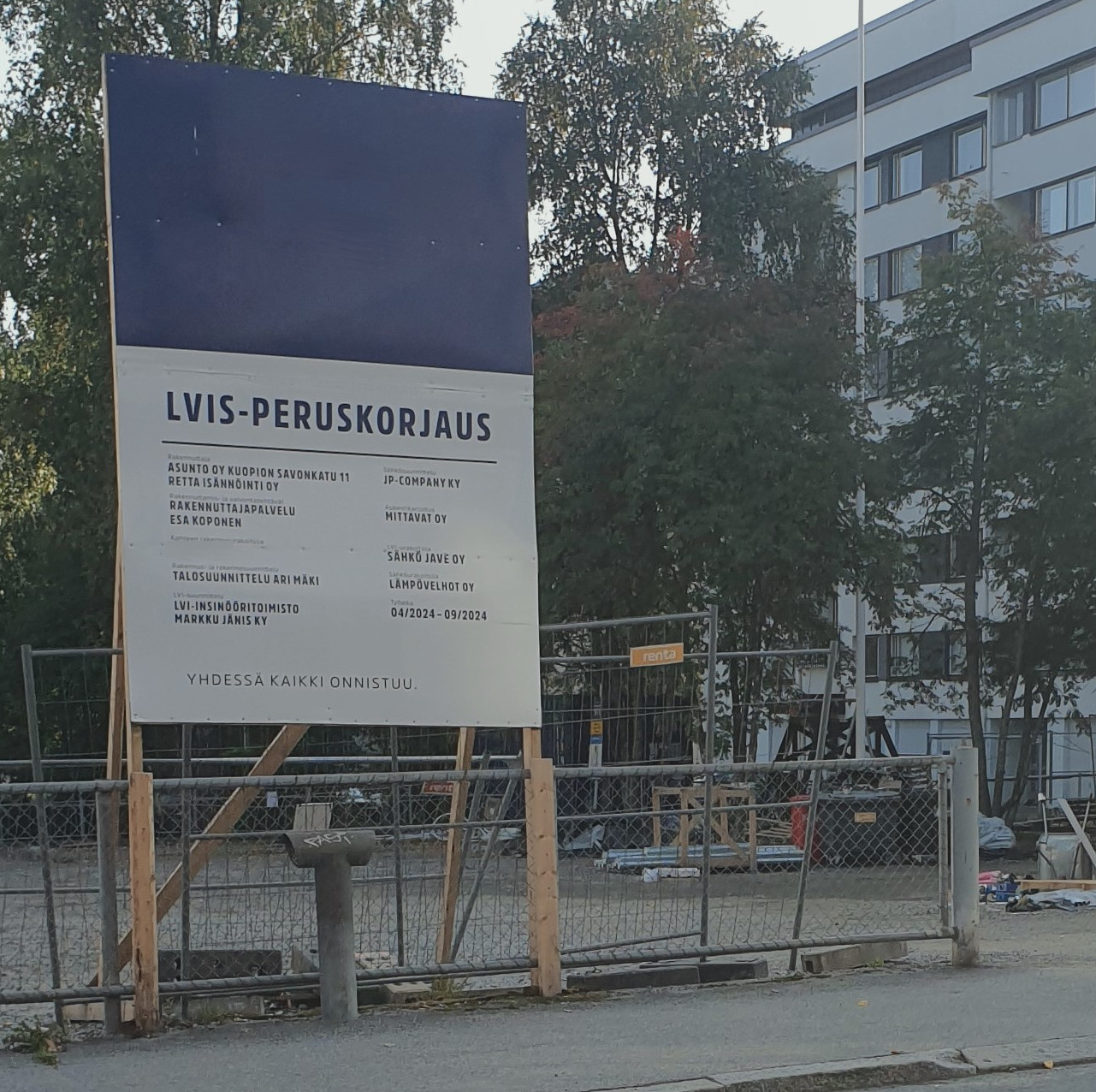 työmaataulu